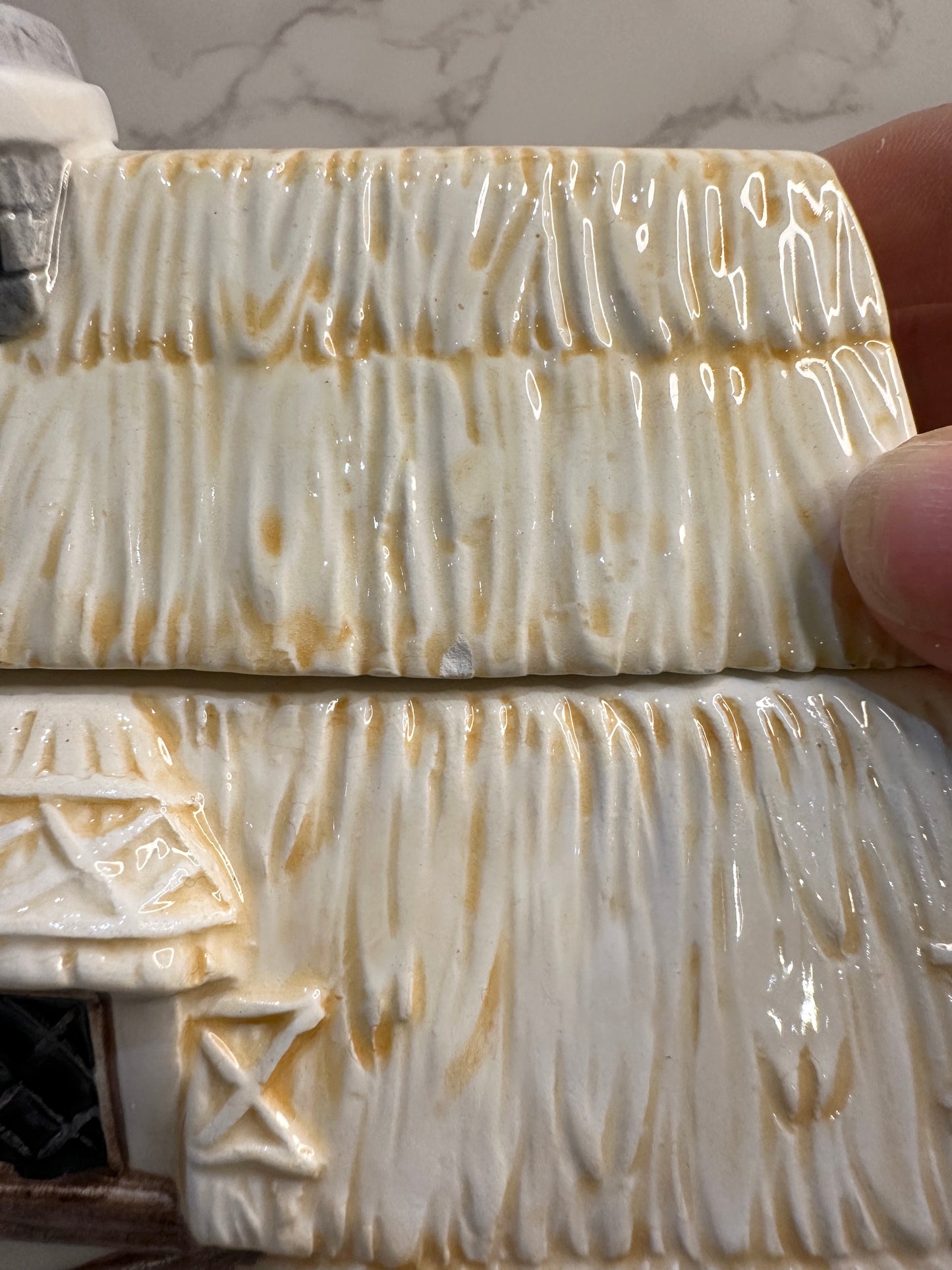 The Village “Autumn Cottage” Teapot by Annie Rowe – Handpainted Ceramic Collectible