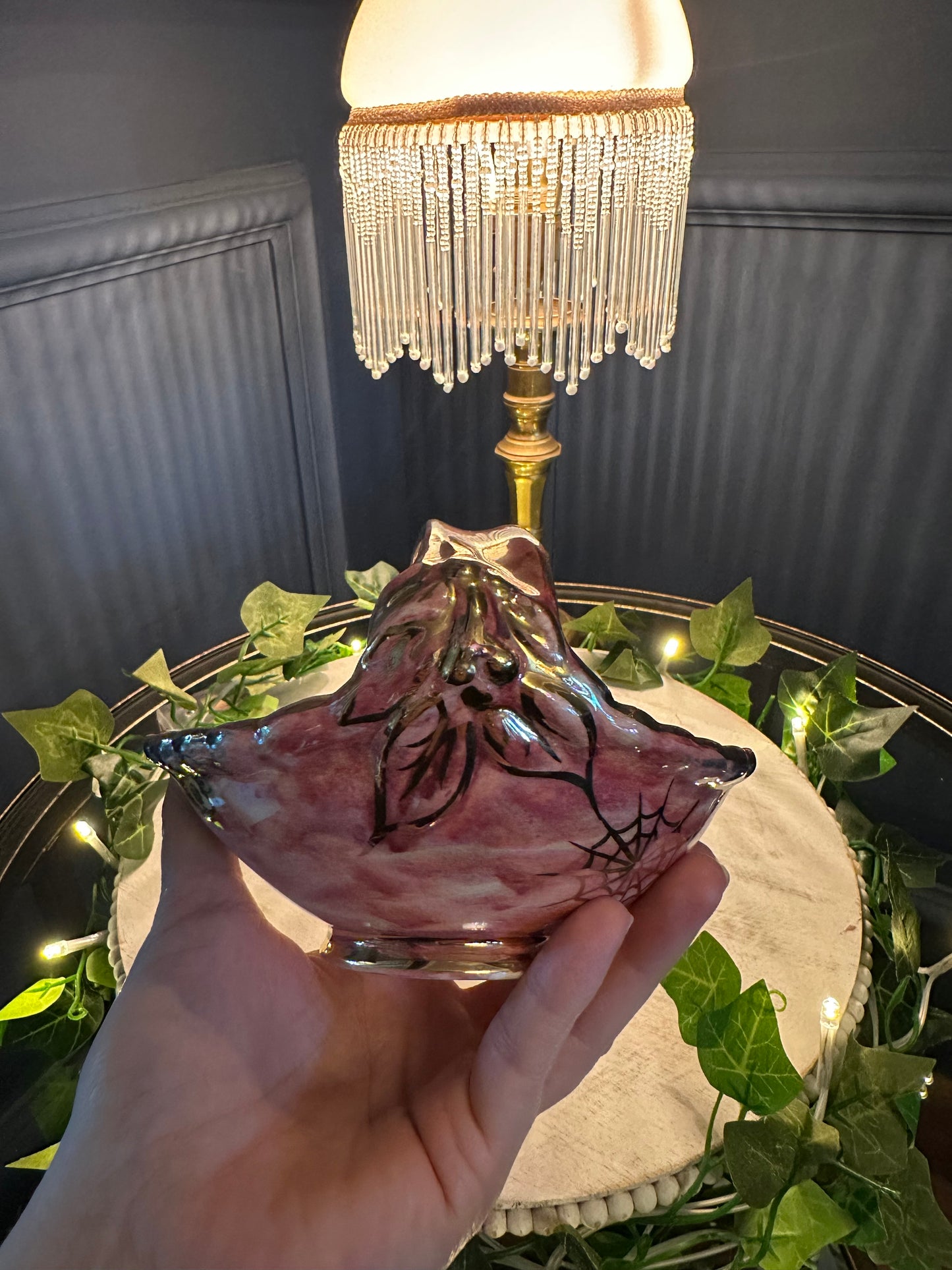 Vintage Arthur Wood Royal Bradwell Pink Art Deco Basket – 1940s English Pottery – Glazed Ceramic Centerpiece – Collectible Home Decor