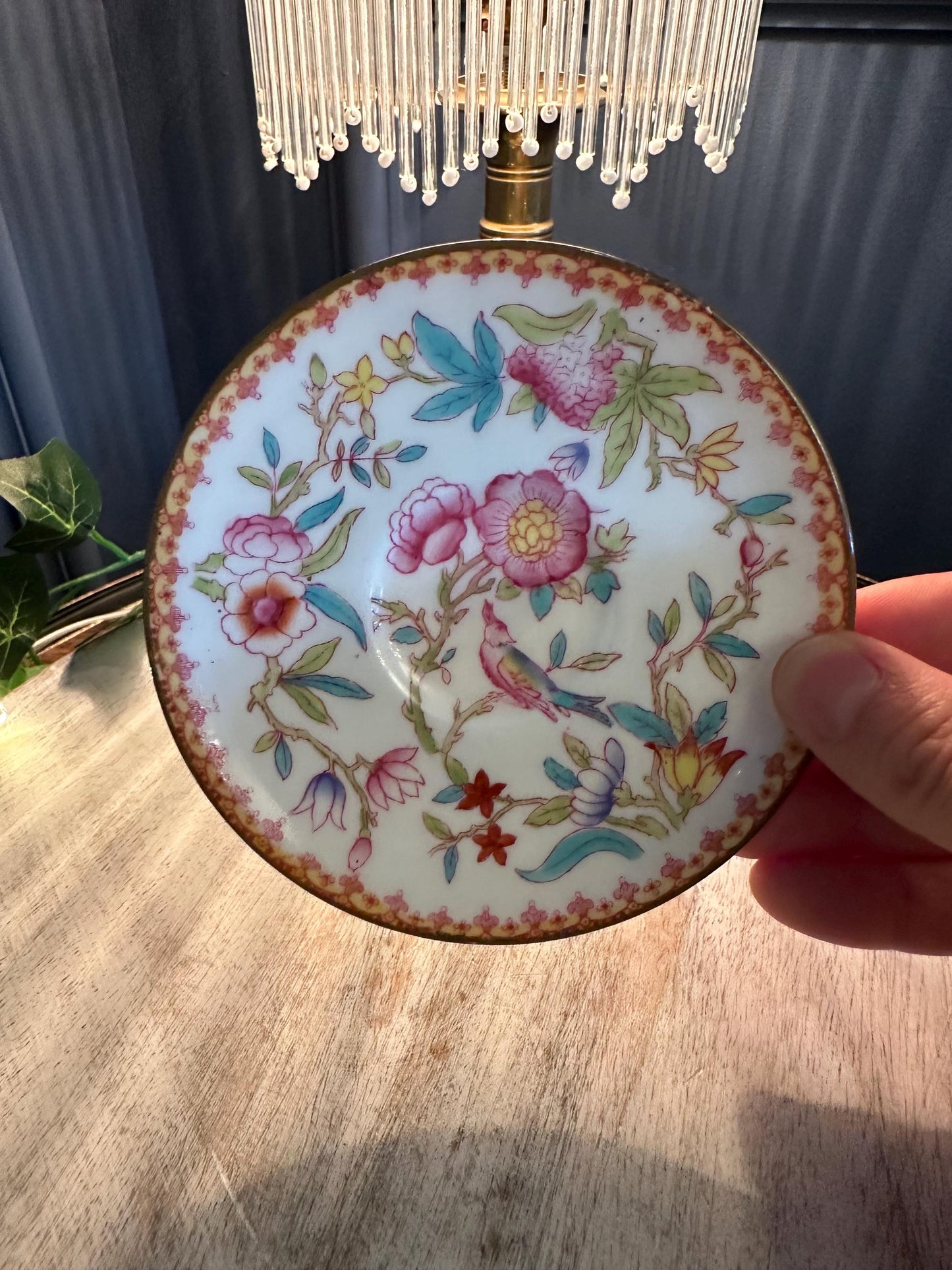 Antique Royal Doulton Teacup & Saucer: Hand-Painted Floral Bone China, Pattern E2929