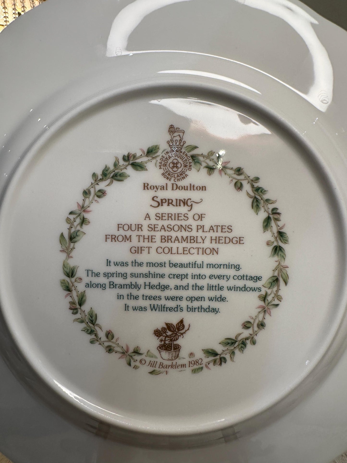 Beatrix Potter “Four Seasons” Collector Plate – Royal Doulton Vintage Bone China – Choose Season