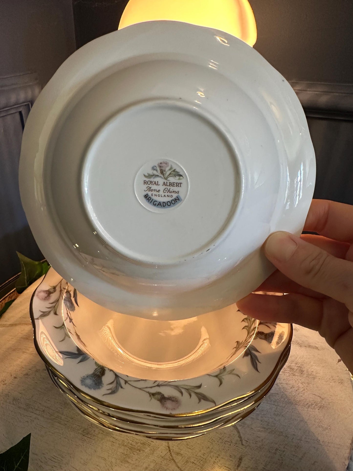 Vintage Royal Albert Brigadoon Bowls (Set of 5) – Fine Bone China Dessert Bowls